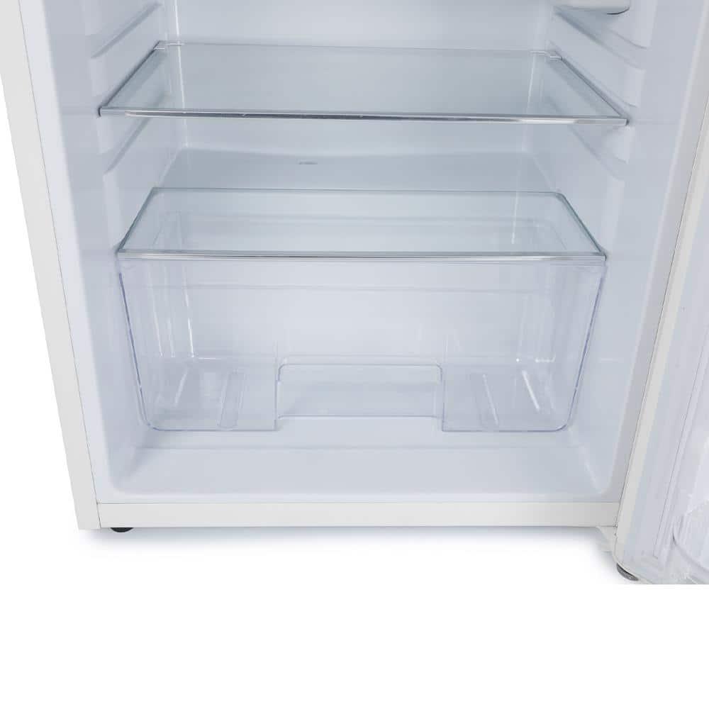 Commercial Cool 40 cu ft Retro Mini Fridge with Full Width Freezer Compartment in White