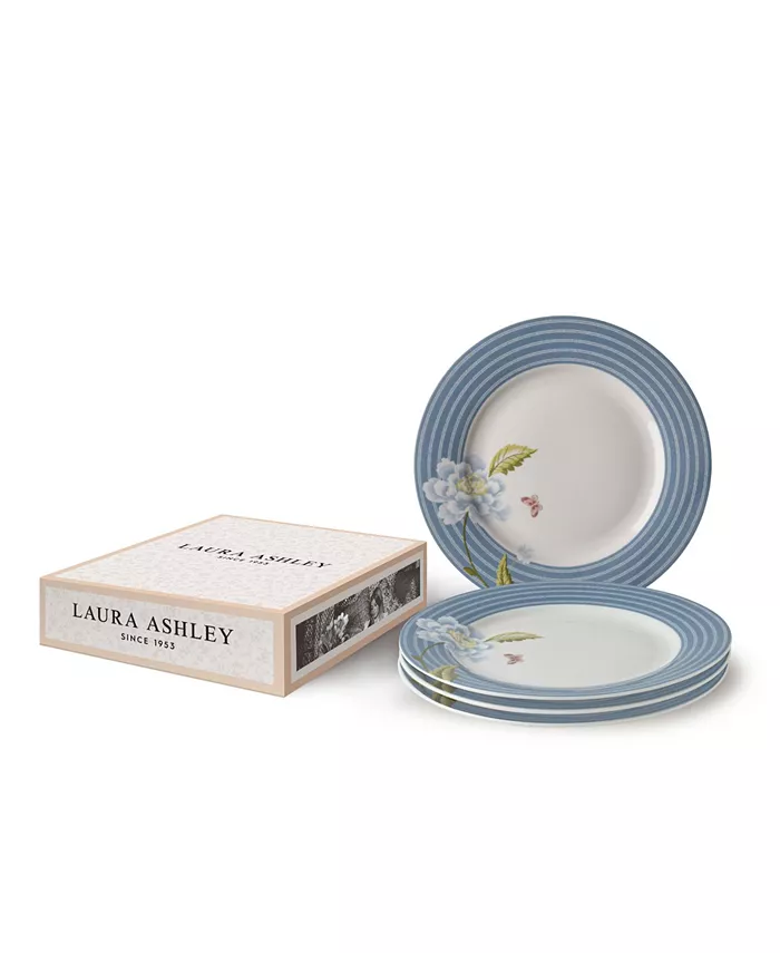 Laura Ashley Heritage Collectables Seaspray Candy Plates in Gift Box Set of 4