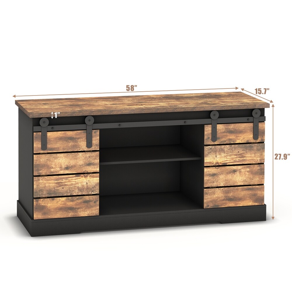 S.Fyronti Rustic Farmhouse Sideboard