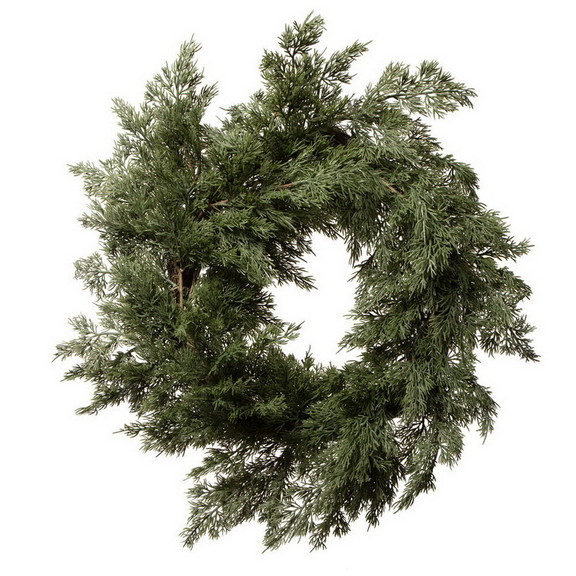 Vickerman EH213624 24 Green Cypress Wreath