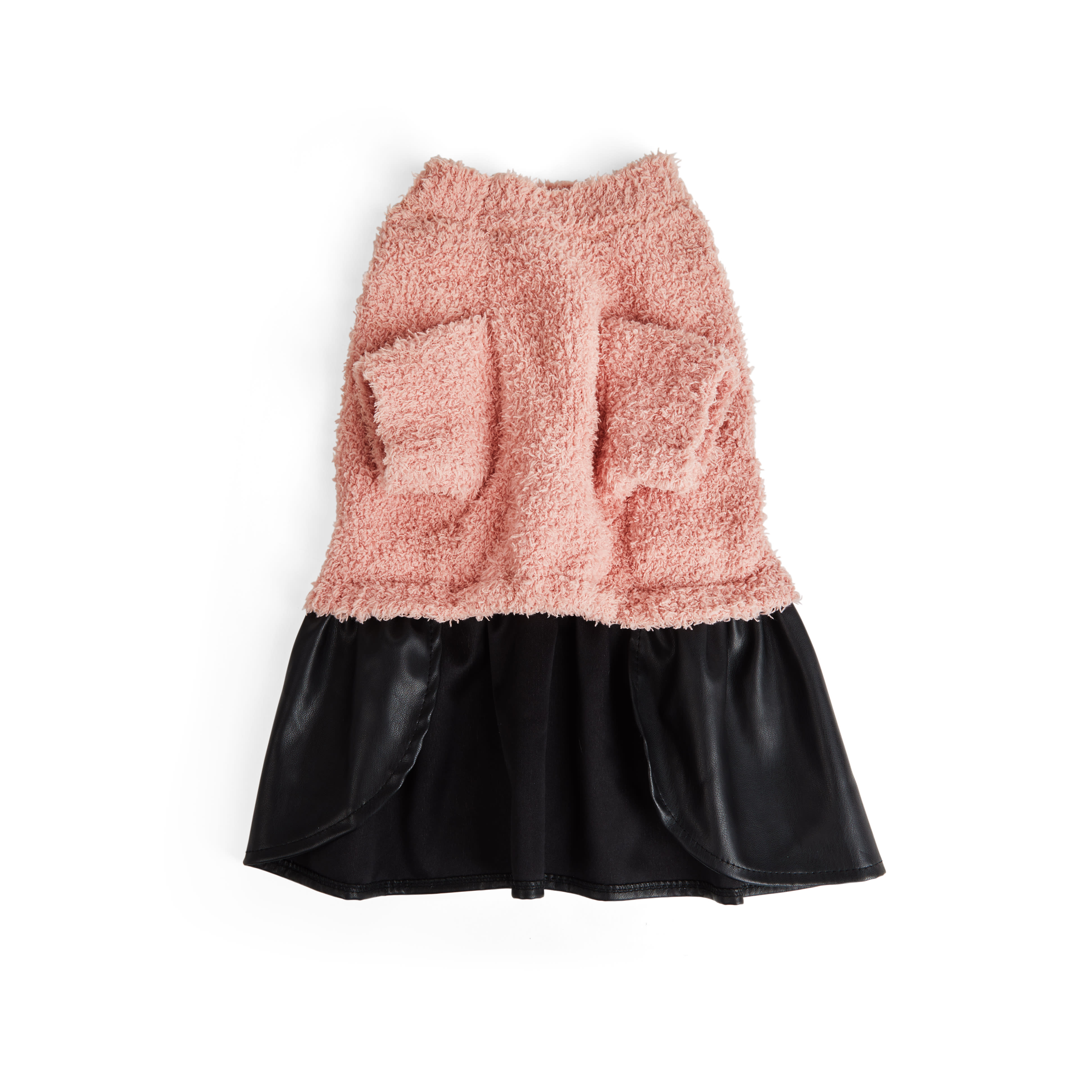 YOULY Pleather Skirt Dog Dress， XX-Small