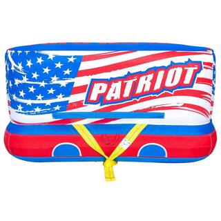 Airhead Patriot 2-Person Towable Kwik-Connect Chariot Style Tube with Tow Rope 53-2213-VMI19 + 57-1522