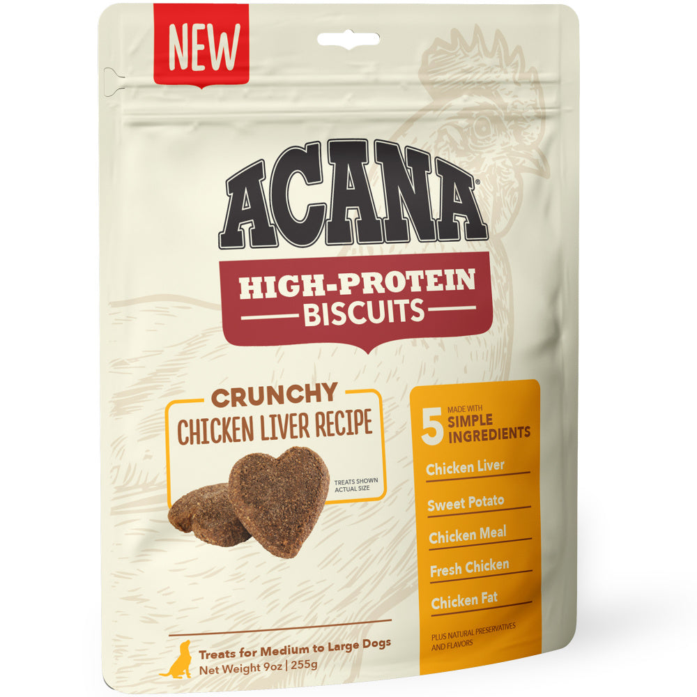 ACANA Crunchy Biscuits High-Protein Chicken Liver Recipe Dog Treats andndash; Pet Empire and Supplies