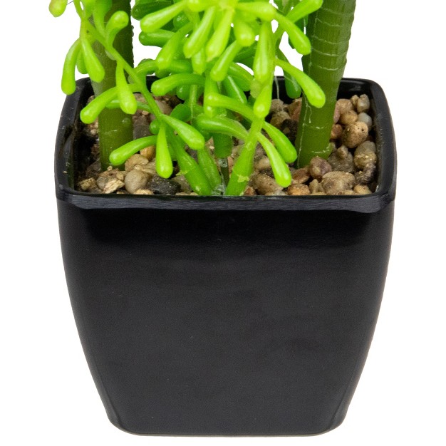 Potted Green Artificial Succulent Arrangement