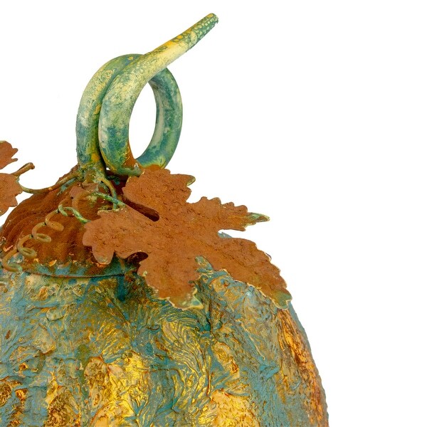 Autumn Harvest Pumpkin Metal Decoration