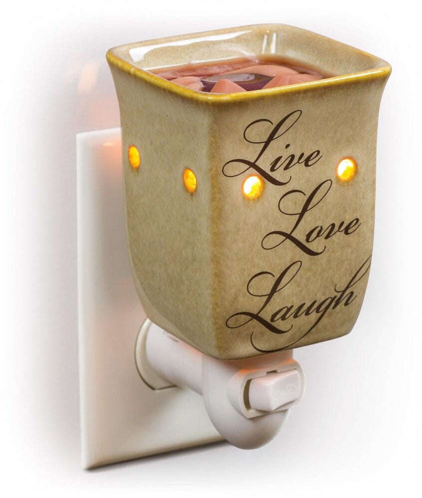 Plug-In Fragrance Wax Melt Warmer (Live Love Laugh)