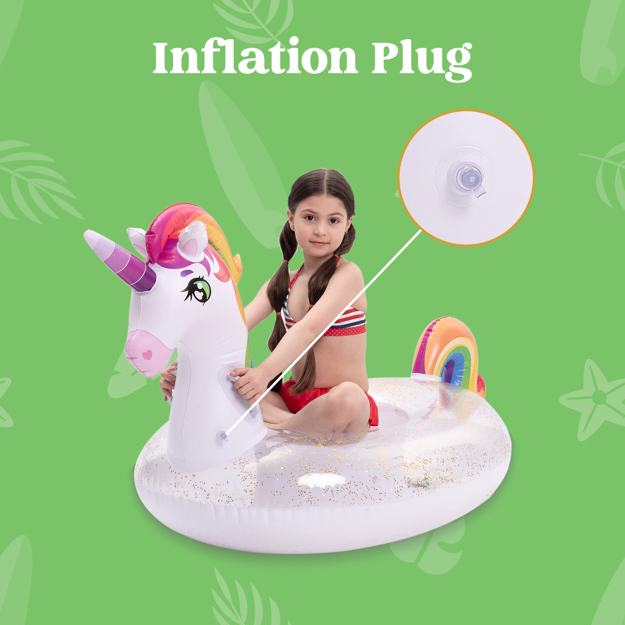 Clearance -  Unicorn with Glitters Pool Float