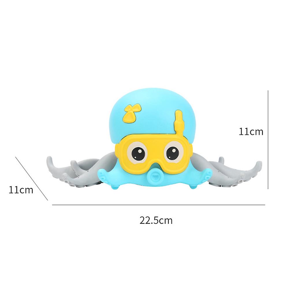 Cartoon Pull Walking Octopus Bath Toy Funny Wind-up Octopus Swimming Toy Cute Beach Toy Crawling Educational Toy For Boy And Girl Gifts Purple