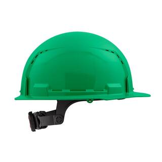 MW BOLT Green Type 1 Class C Front Brim Vented Hard Hat with 6-Point Ratcheting Suspension (10-Pack) 48-73-1226X10