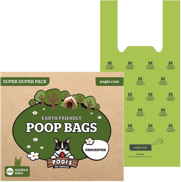 Pogi's Pet Supplies Unscented Easy-Tie Handle Dog Poop Bags