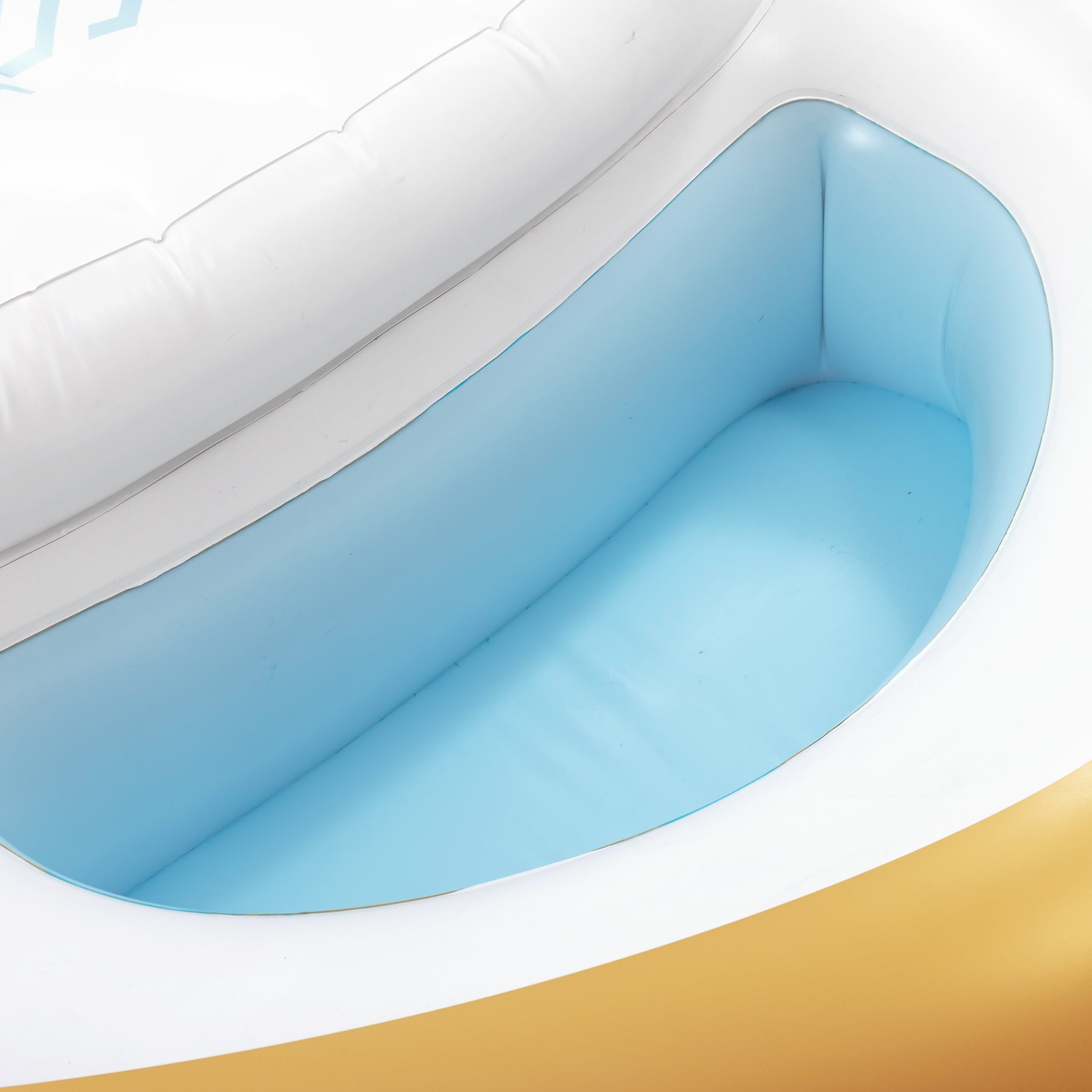 Play Day Inflatable Private Jet Pool Float, White, for Adults, Unisex