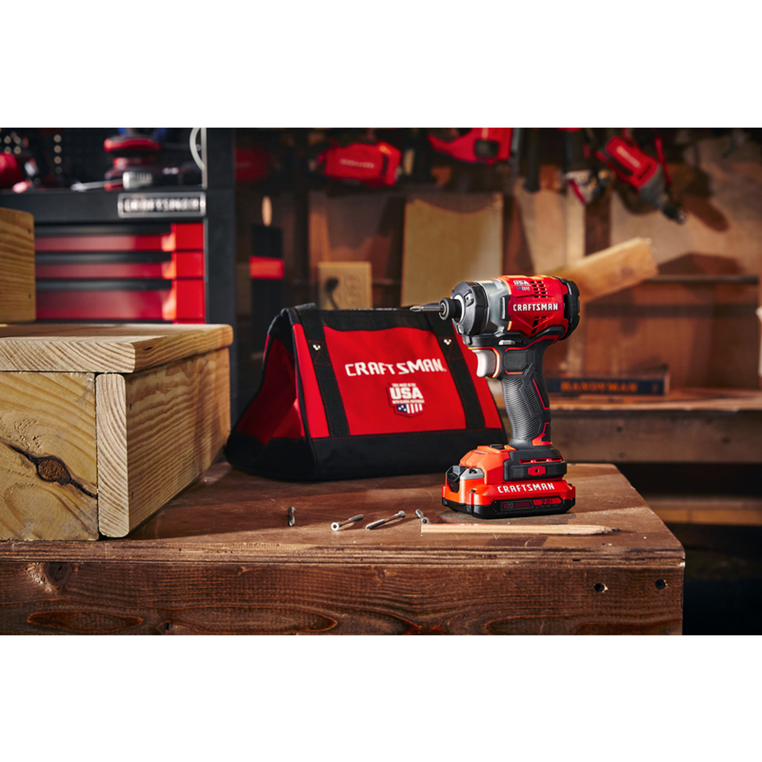 Craftsman V20 1/4 in. Cordless Brushless Impact Driver Kit (Battery \u0026 Charger)