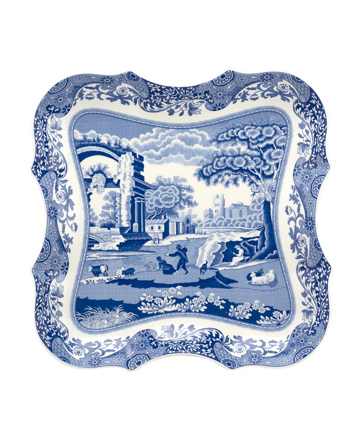 Spode Blue Italian Large Devonia Tray