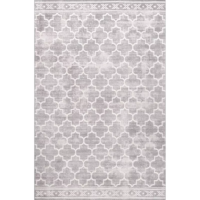 nuLOOM Maribel Geometric Machine Washable Indoor Outdoor Area Rug