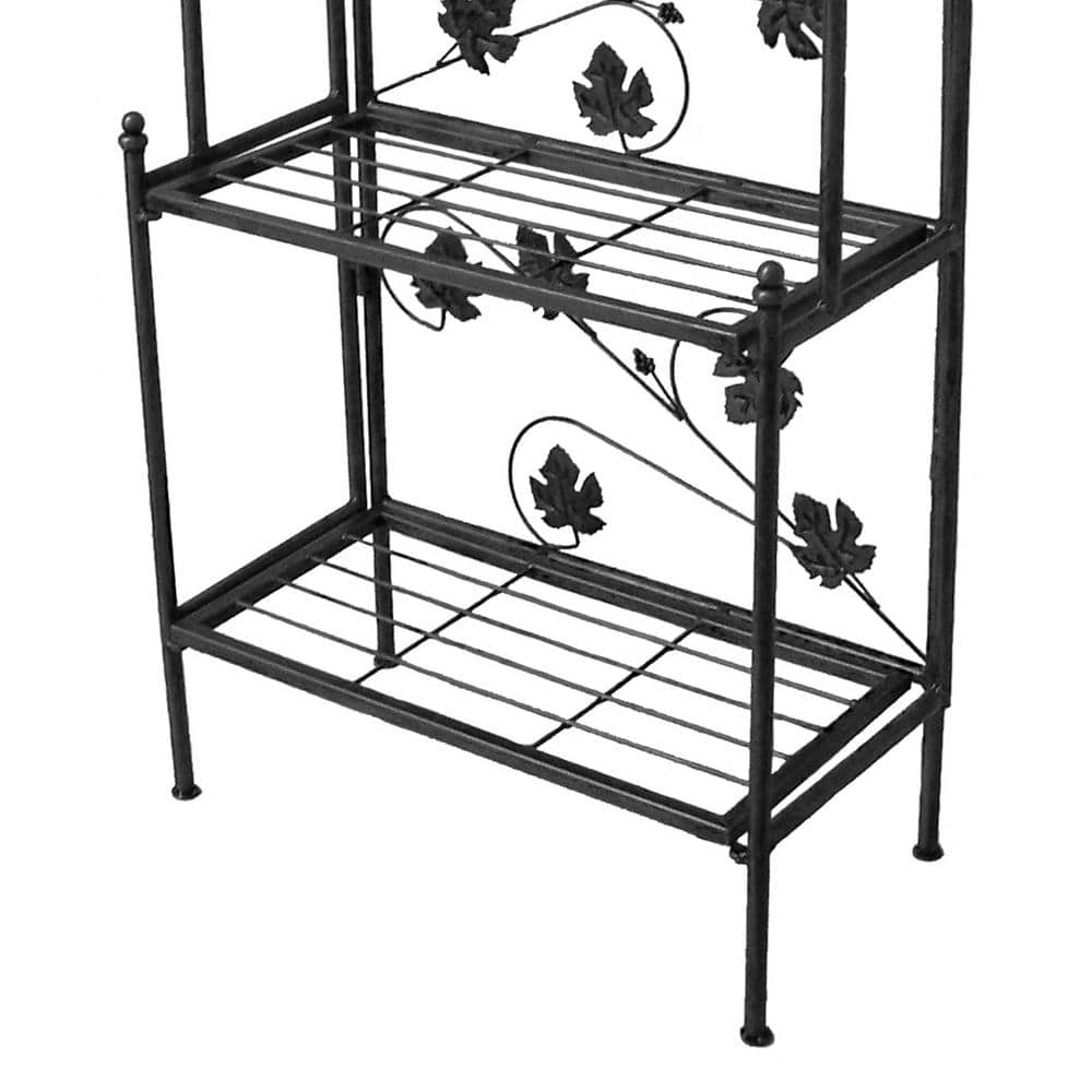 Oakland Living Bakers Rack Iron Sun Valley HD-5306-BK