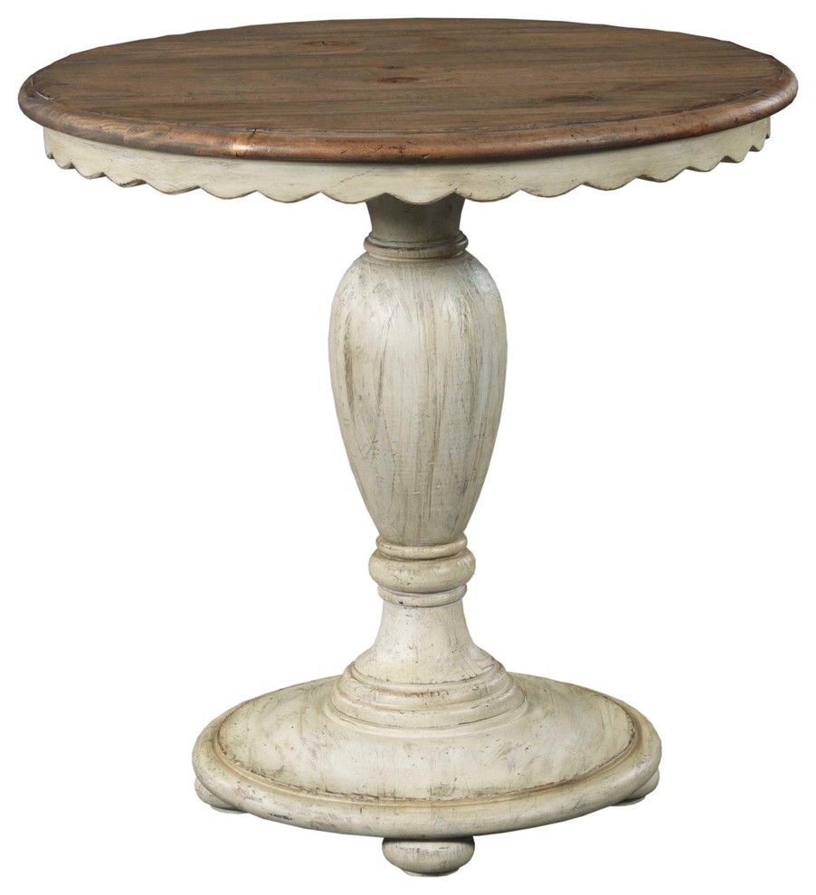 Emma Mason Signature Willhelm Accent Table in Cornsilk Finish   Farmhouse   Side Tables And End Tables   by Emma Mason  Houzz