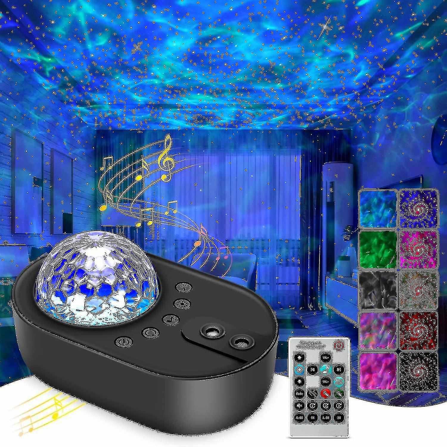 Led Star Light Projector Galaxy Projector Light， With  Tooth Speaker/remote Control