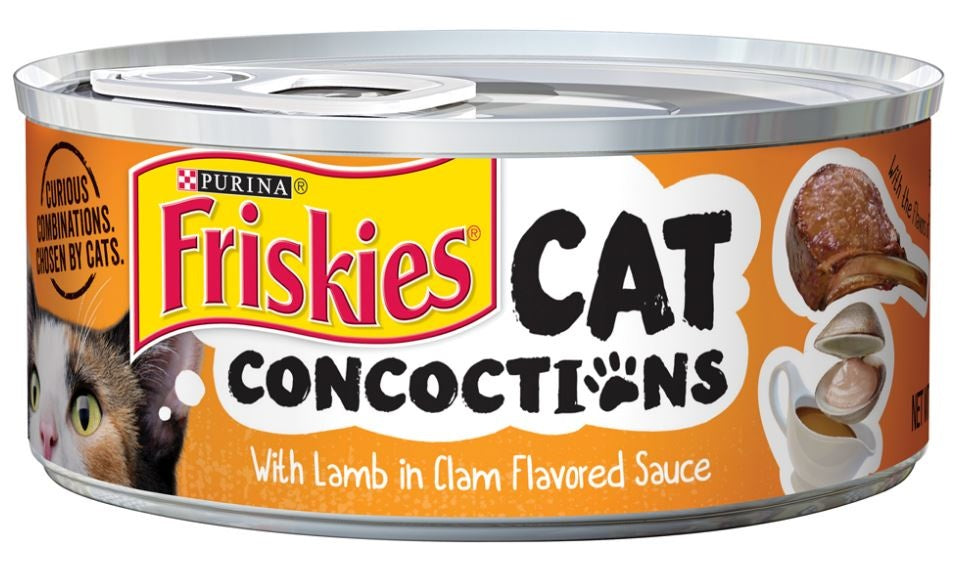 Friskies Cat Concoctions with Lamb in Clam Flavored Sauce Canned Cat F