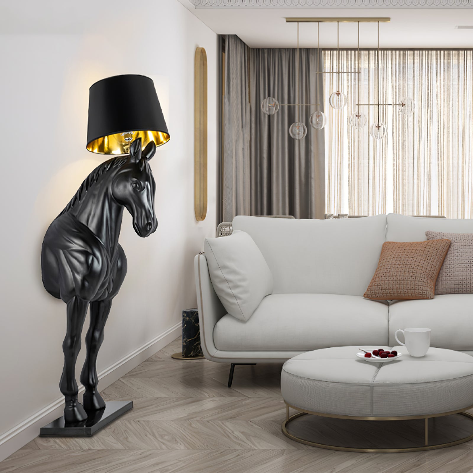 Horse Statue Floor Lamp