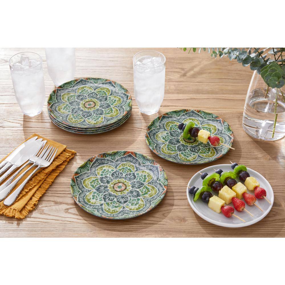 StyleWell Taryn Melamine Accent Plates in Jetsetter Medallion (Set of 6) NN0479MDL