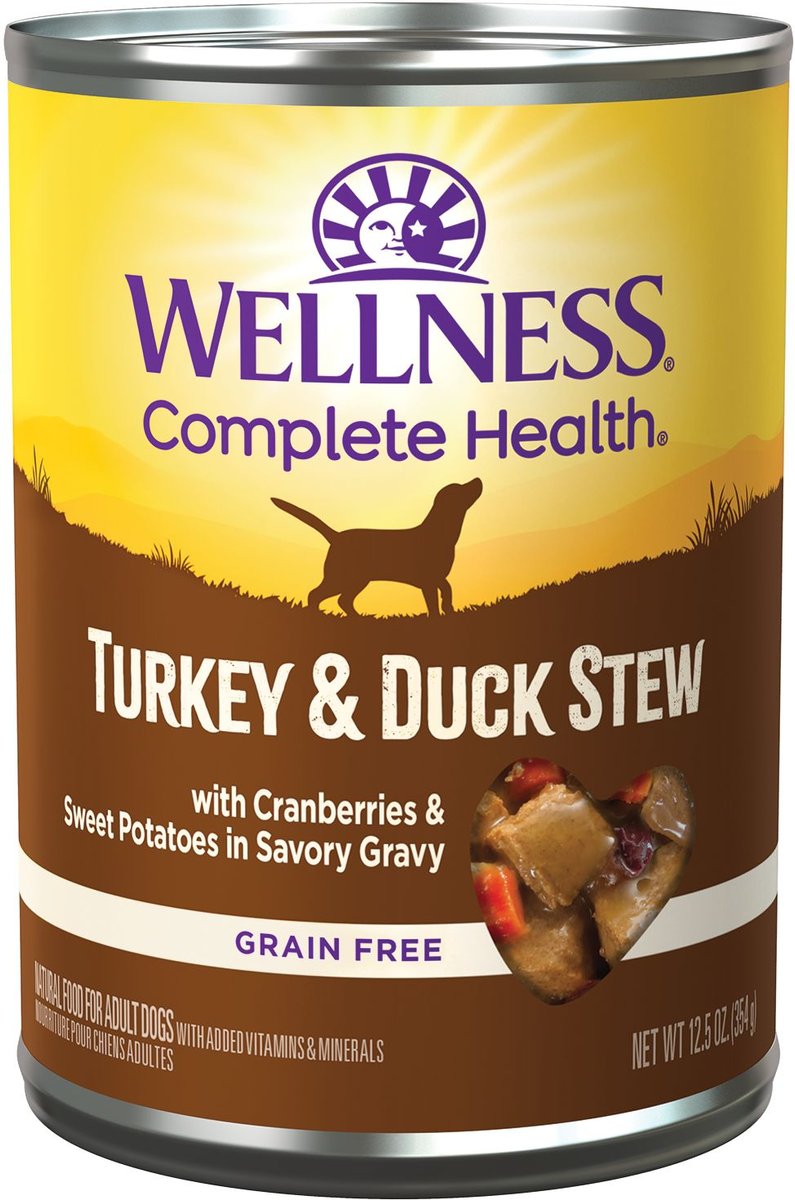 Wellness Turkey and Duck Stew with Sweet Potatoes and Cranberries Canned Dog Food