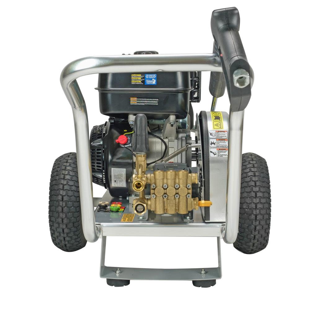 Aluminum Water Blaster 4400 PSI at 4.0 GPM SIMPSON 420 with AAA Triplex Plunger Pump Cold Water Professional Belt Drive Gas Pressure Washer (49-State) ;