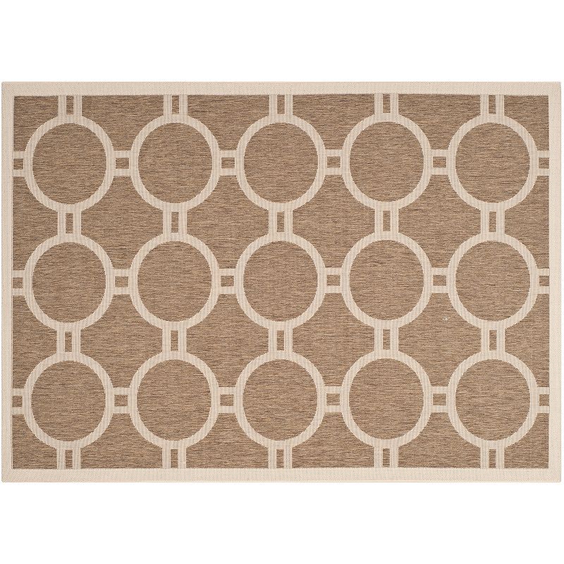 Safavieh Courtyard Circle in the Square Indoor Outdoor Rug