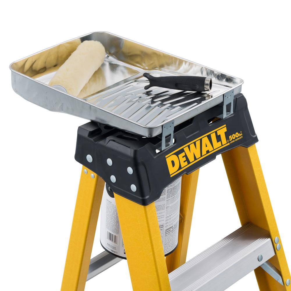 DW 6 ft. Fiberglass Stepladder 10 ft. Reach 500 lbs. Load Capacity Exceeds Type IAA Standards DXL3810-06