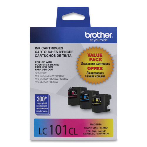 Brother LC1013PKS Innobella Ink， 300 Page-Yield， Cyan/Magenta/Yellow