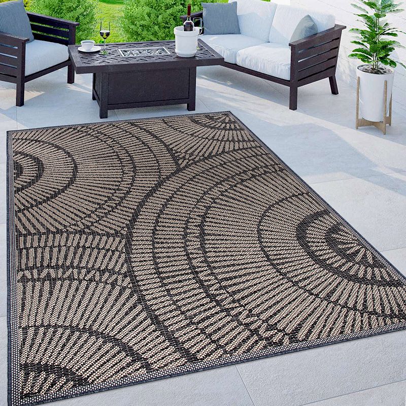 World Rug Gallery Abstract Indoor Outdoor Area Rug