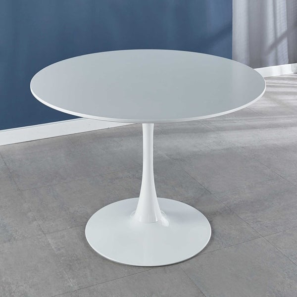 Tulip Table Mid-century Dining Table with Round MDF Table Top Pedestal Dining Table End Table Leisure Coffee Table