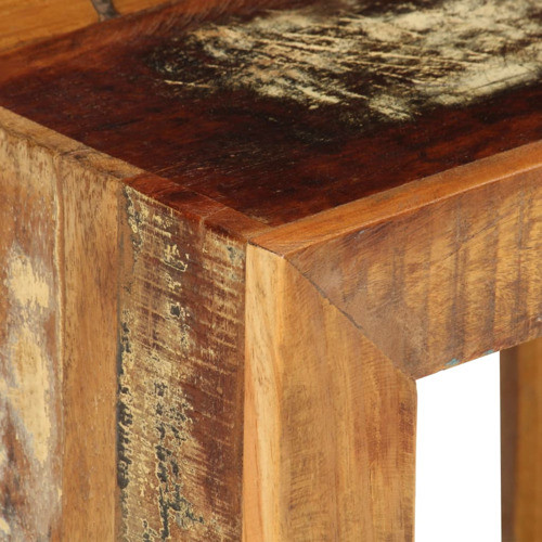 vidaXL Stool Coffee Table Side Table Living Room Seating Solid Reclaimed Wood   Rustic   Side Tables And End Tables   by vidaXL LLC  Houzz