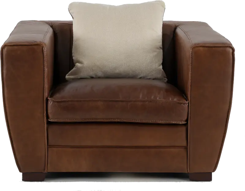 Bistro Brown Leather Chair