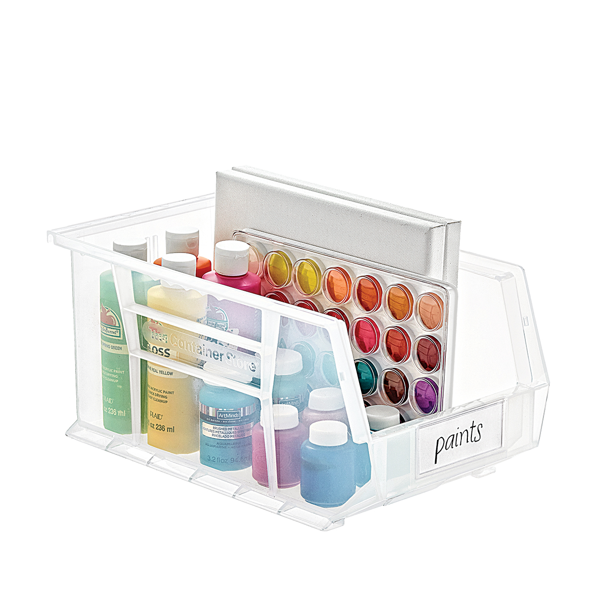 Utility Medium Stackable Plastic Bins