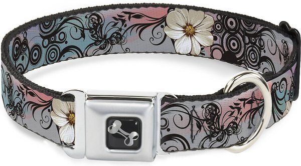 Buckle-Down Flowers Dog Collar