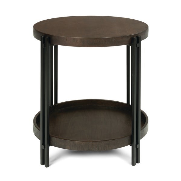 Homestyles Prairie Brown Wood Lamp Table - 24