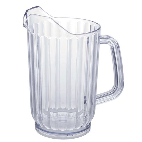 Winco WPS-32 32oz Plastic Water Pitchers， Clear， 4pcs/pk