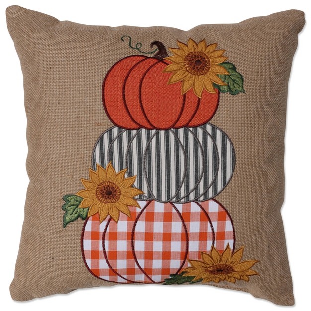 Indoor Thanksgiving Squash Square Throw Pillow Pillow Perfect