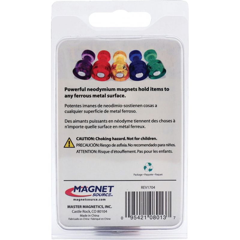 MagnetSource Magnetic Push Pins Assorted