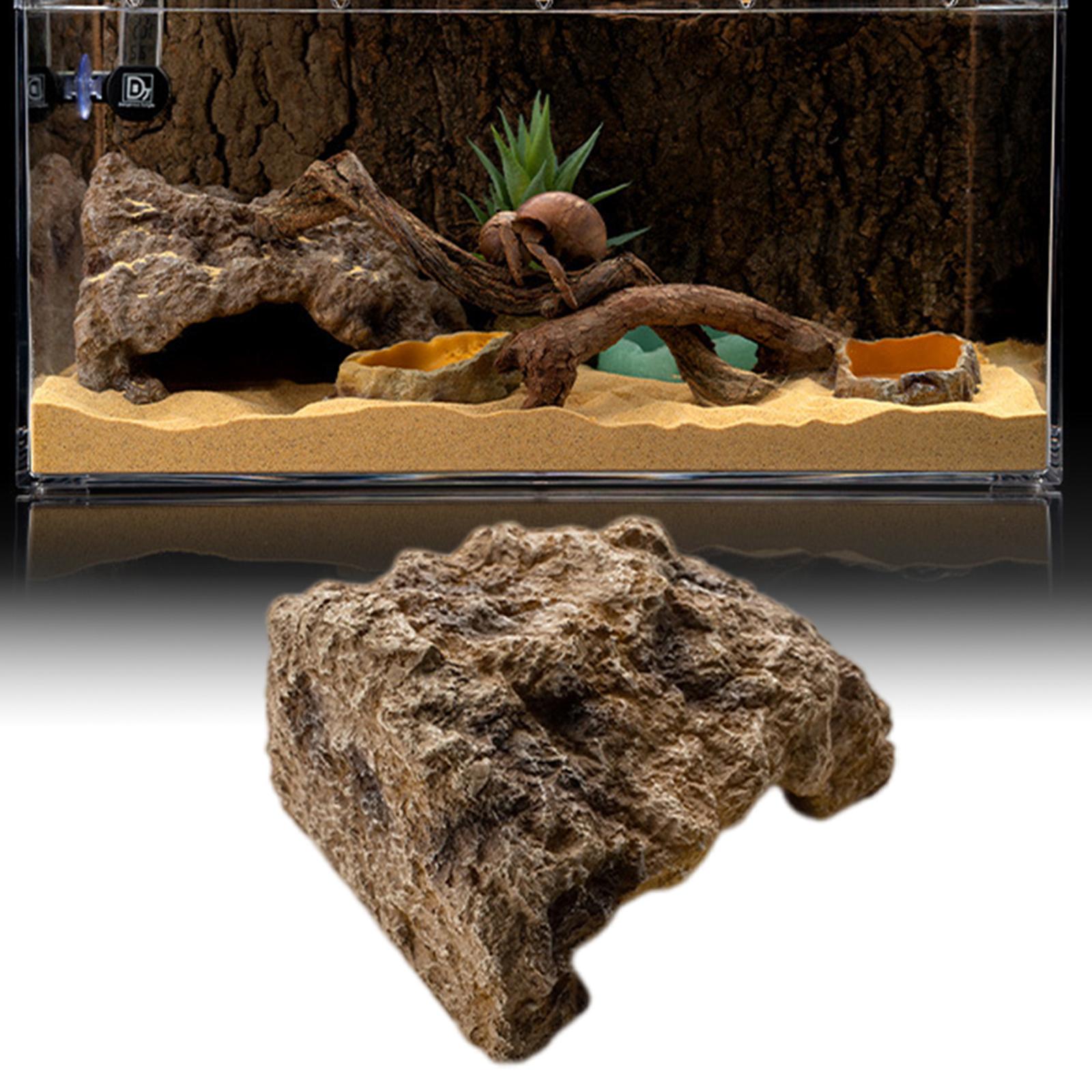 Reptile Hide Cave Landscaping Hide Out Decoration for Tortoise Turtle Small