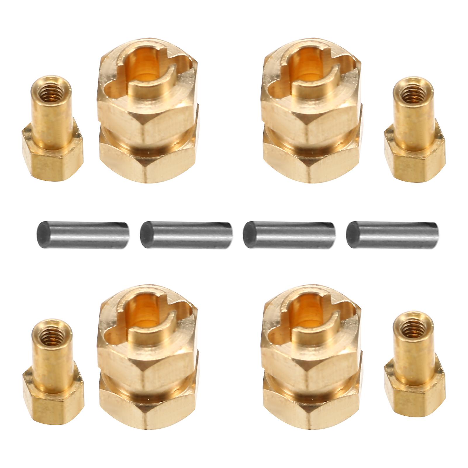 Brass Wheel Hex Extended Adapter 4mm Widen For 1/24 Axial Scx24 90081 Axi00001 Axi00002 Rc Crawler Car Upgrade Parts No.182305