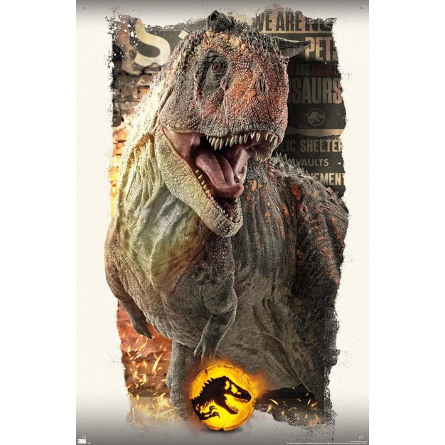 Trends International Jurassic World Dominion Carnotaurus Focal Unframed Wall Poster Prints