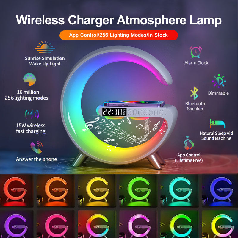 Intelligent Atmosphere Lamp Bluetooth Speaker Wireless Charger