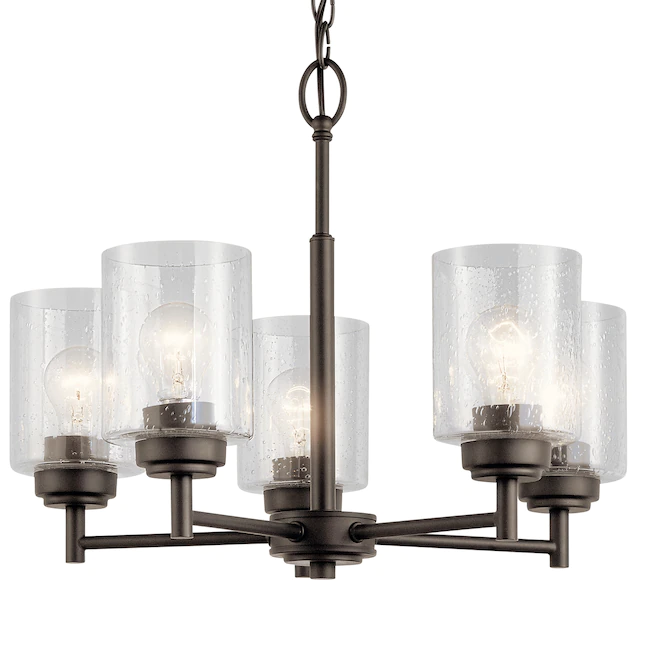 Kichler 44030OZ Winslow 5-Light Olde Bronze Modern/Contemporary Chandelier