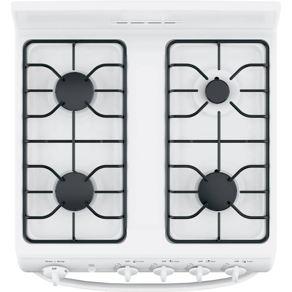 Hotpoint 24 in. 2.9 cu. ft.  Freestanding Gas Range in White RGAS300DMWW