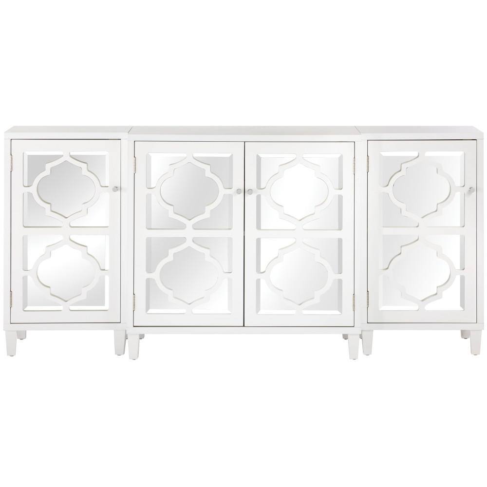 Home Decorators Collection Reflections White Mirrored Console Table SH00133-W