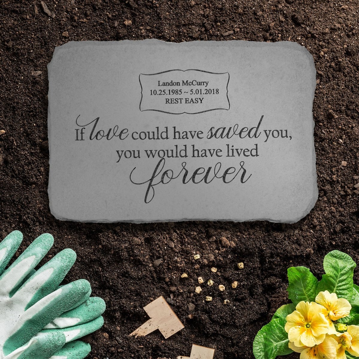 Kay Berry If Love Could Have Saved You Personalized Stone