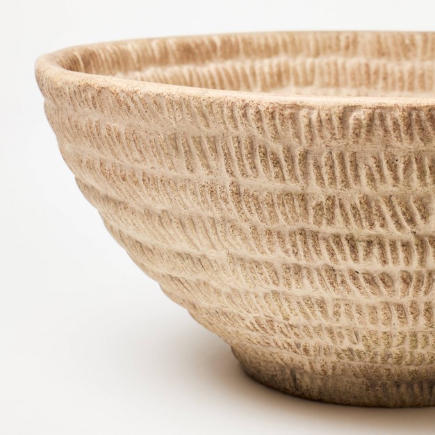 Ceramic Textured Bowl Brown Designed With Studio Mcgee