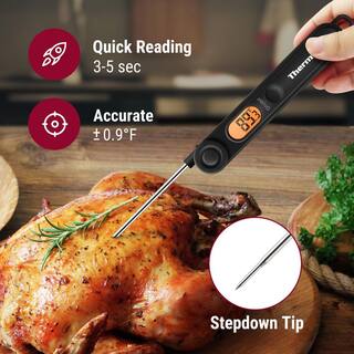 ThermoPro Black Digital Instant Read Meat Thermometer Food Candy Cooking Kitchen Thermometer TP03BW