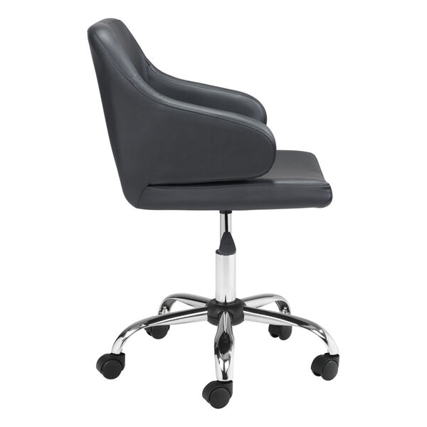 Designer Black and Silver Office Chair